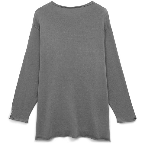 Лонгслив унисекс Siluetti Fuori, серый - рис 3.