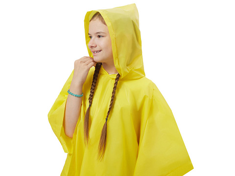 Пончо Hawaii c чехлом детский, желтый - рис 4.