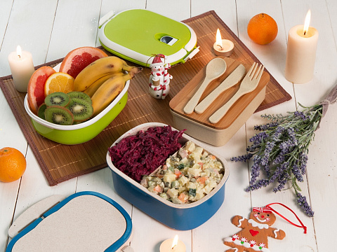 Ланч-бокс Spiga 750 мл для микроволновой печи, зеленый (Р) - рис 5.