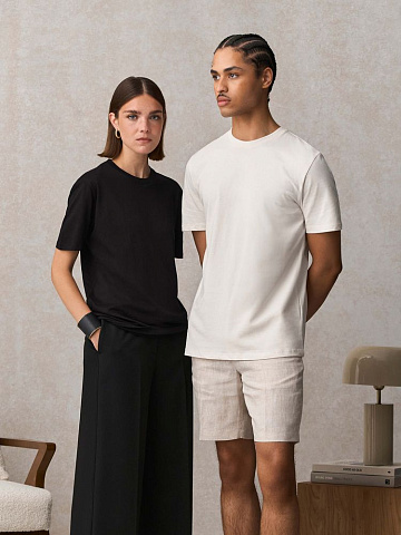 Футболка унисекс Lyam, темно-синяя - рис 8.