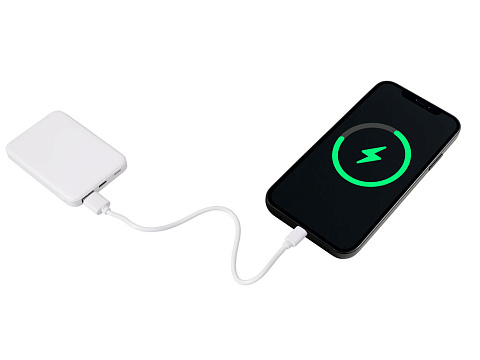 Внешний аккумулятор Simp, 5000 мАч, белый - рис 9.