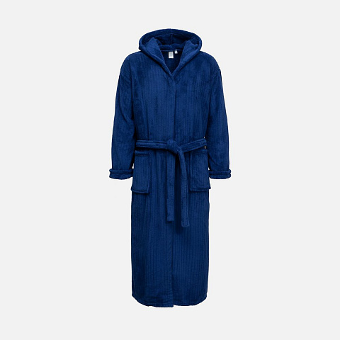 Халат флисовый Magic Mantle, темно-синий - рис 2.