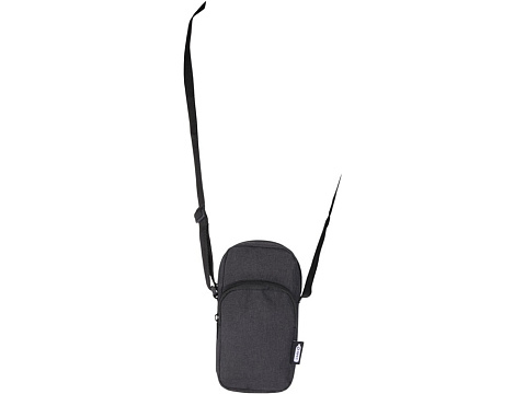 Сумка для телефона Ross из переработанного материала, древесный уголь - рис 5.