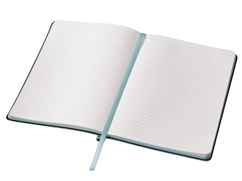 Блокнот А5 Notepeno Max, 96 листов 80 гр/м2 белой FSC бумаги, цвет морской волны - рис 5.