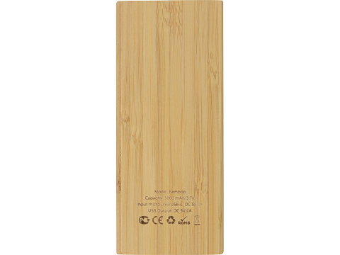 Внешний аккумулятор из бамбука Bamboo, 5000 mAh - рис 4.