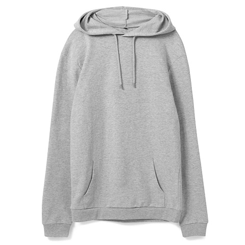 Толстовка с капюшоном унисекс Hoodie, серый меланж - рис 2.