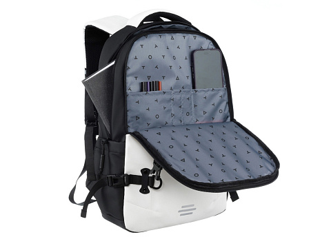 Рюкзак спортивный TORBER Xtreme 18, белый/чёрный, 31 х 12 х 46 см, 17л - рис 5.