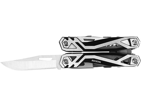 Мультитул Rocktol 21 в 1 с пружинными плоскогубцами, нержавеющая сталь, нейлоновый чехол