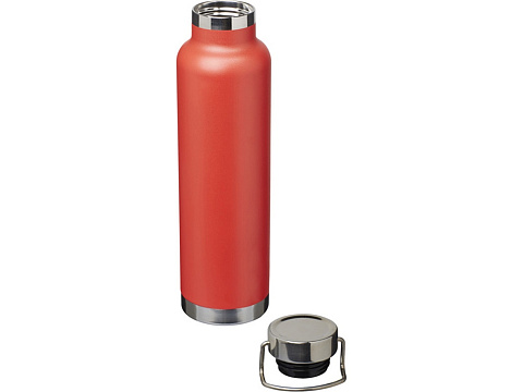 Бутылка для воды с вакуумной изоляцией Thor объемом 650 мл из переработанной нержавеющей стали, сертифицированной по стандарту RCS - Красный - рис 4.