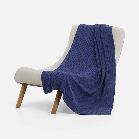 Плед Braidera, синий (черника) - рис 3.