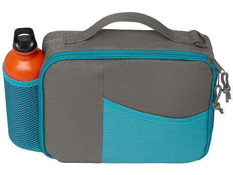 Изотермическая сумка-холодильник Breeze New для ланч-бокса, серый/голубой - рис 5.