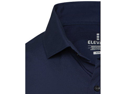 Carnelian мужская рубашка из поплина - Navy Blue - рис 4.