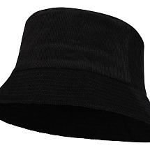Панама Howson из переработанного вельвета - Сплошной черный