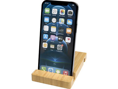 Bubup бамбуковая 2-угольная подставка для планшета и телефона - рис 4.