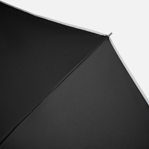 Зонт обратного сложения с ручкой-карабином Foldberry, черный - рис 9.