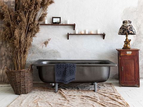 Полотенце Velin, среднее, темно-серое - рис 6.