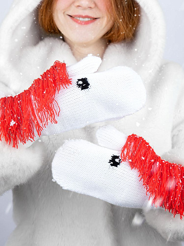 Варежки «Игогошки», с красной гривой - рис 7.