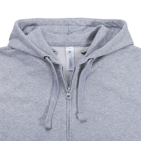 Толстовка женская Hooded Full Zip серый меланж - рис 5.