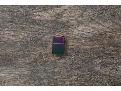 Зажигалка ZIPPO Classic с покрытием Iridescent, латунь/сталь, фиолетовая, матовая, 38x13x57 мм - рис 6.