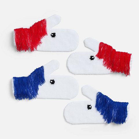 Варежки «Игогошки», с красной гривой - рис 6.