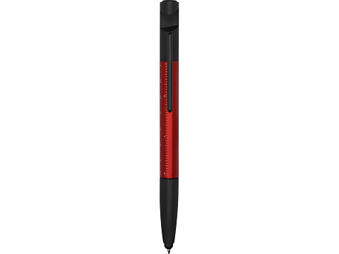 Ручка-стилус пластиковая шариковая многофункциональная (6 функций) Multy, красный - рис 2.