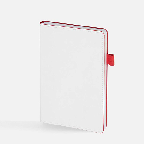 Ежедневник White Shall, недатированный, бело-красный - рис 4.