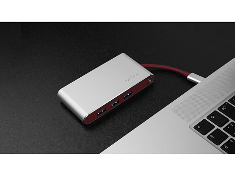 Хаб USB Rombica Type-C Hermes Red - рис 12.