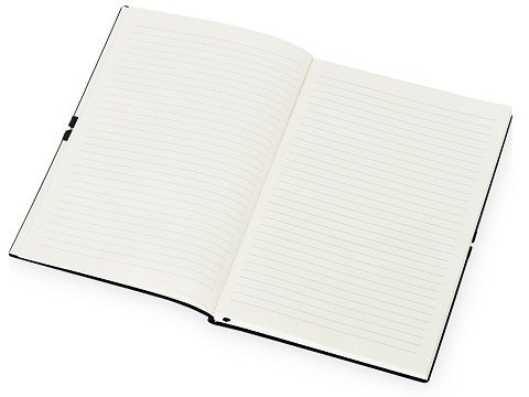 Блокнот Horizon с горизонтальной резинкой, гибкая обложка, 80 листов, черный - рис 3.