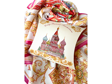 Платок Собор Василия Блаженного - рис 6.