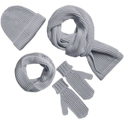 Шапка Nordkyn, светло-серый меланж - рис 3.