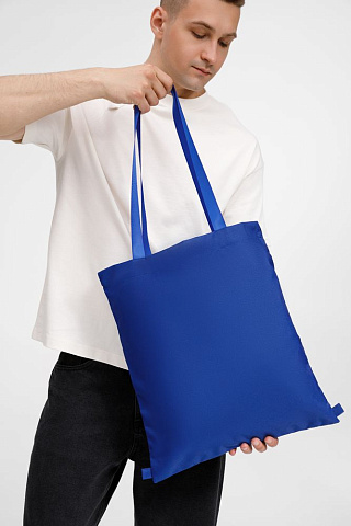 Шопер B3, синий с синими ручками - рис 4.