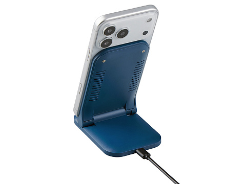 Беспроводное зарядное устройство Foldy, 15 Вт, темно-синий - рис 8.
