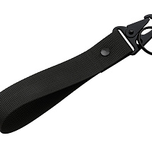 Ремувка Force с усиленным карабином, 2,5 см, черный