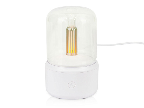 Подарочный набор с пледом, увлажнителем и попкорном, синий - рис 6.