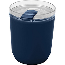 Hudson кружка из переработанного пластика с двойными стенками объемом 180 мл, темно-синий