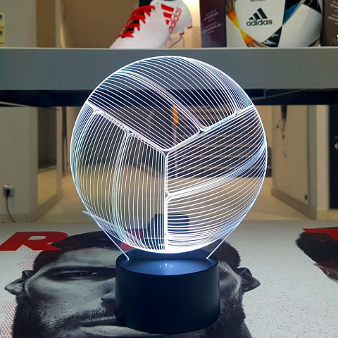 3D светильник Волейбольный мяч - рис 2.