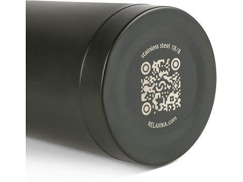 Термос Relaxika 101 (1 литр), хаки (без лого) - рис 10.