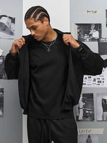 Куртка спортивная Junior, черная - рис 6.