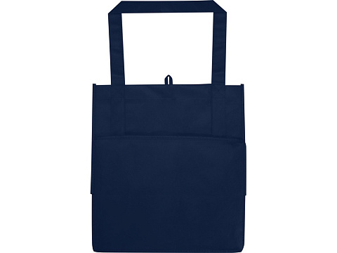 Liberty эко-сумка с прочным днищем объемом 6 л из нетканого материала, переработанного по стандарту GRS, синий navy - рис 3.
