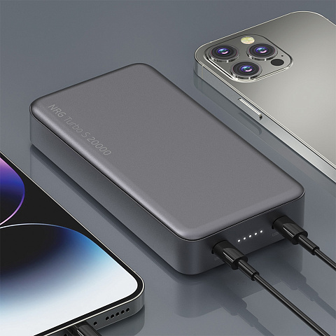 Внешний АКБ NRG Turbo S 20000 mAh, 20Вт, графит, Deppa - рис 4.