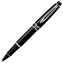 Ручка-роллер Waterman Expert, цвет: Black Laque CT, стержень: Fblk