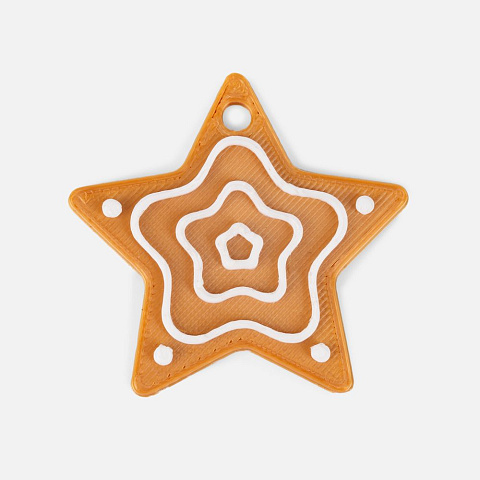 Мини-подвеска «Пряник», звездочка - рис 2.