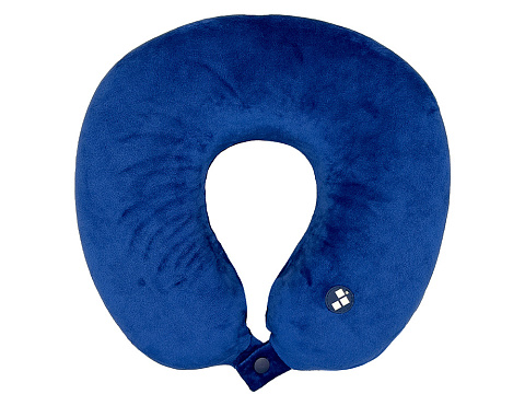 Подушка для путешествий с эффектом памяти Мемо Drowsy Royal Blue - рис 7.