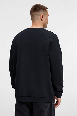 Свитшот унисекс Avenu, черный - рис 11.