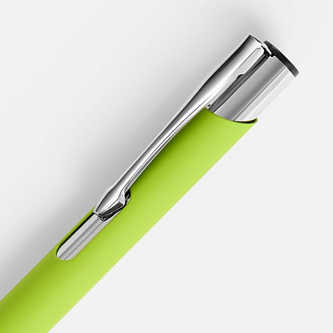Ручка шариковая Keskus Soft Touch, зеленое яблоко - рис 4.