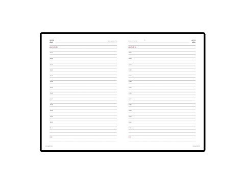 Ежедневник недатированный А5 Sidney Nebraska, красный (золотой обрез) - рис 2.