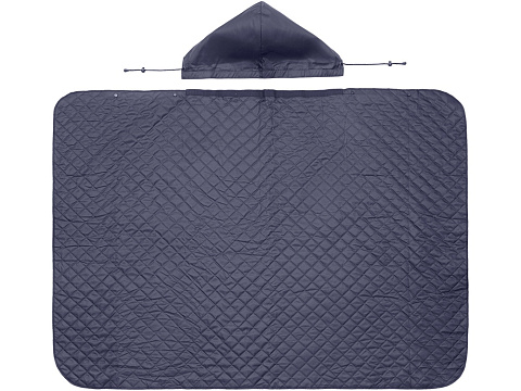 Пончо Cappy с капюшоном на липучке в мешке, темно-синий - рис 9.