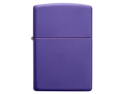 Зажигалка ZIPPO Classic с покрытием Purple Matte, латунь/сталь, фиолетовая, матовая, 38x13x57 мм - рис 2.