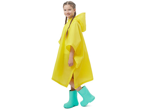 Пончо Hawaii c чехлом детский, желтый - рис 2.