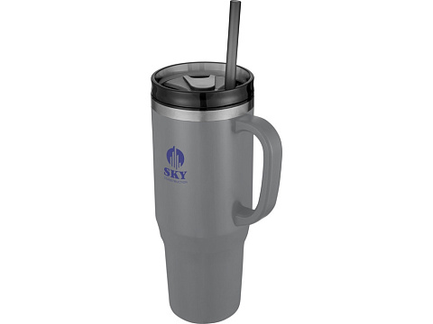 Melbourne кружка 1200 мл, сертифицированная согласно RCS, с соломинкой - Серый - рис 7.
